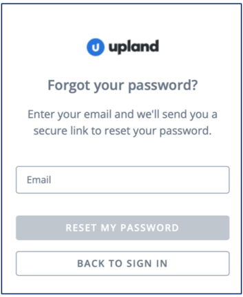click reset my password